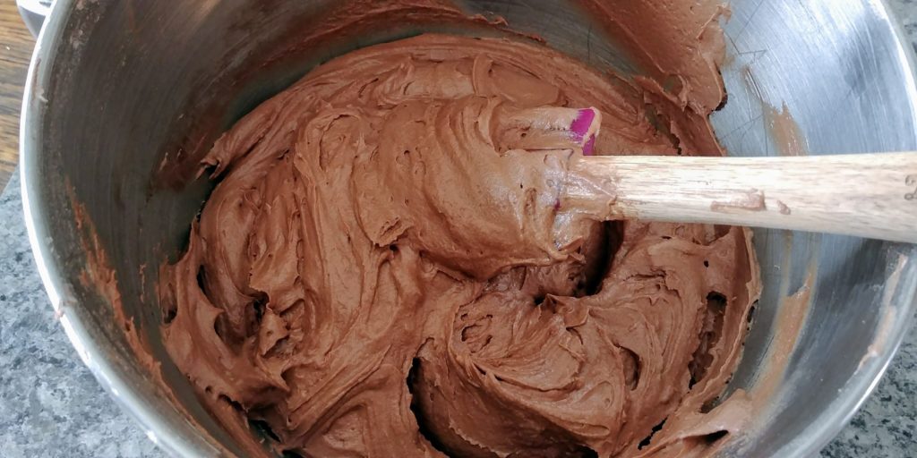 Chocolate Drop Cookies Dough in Bowl