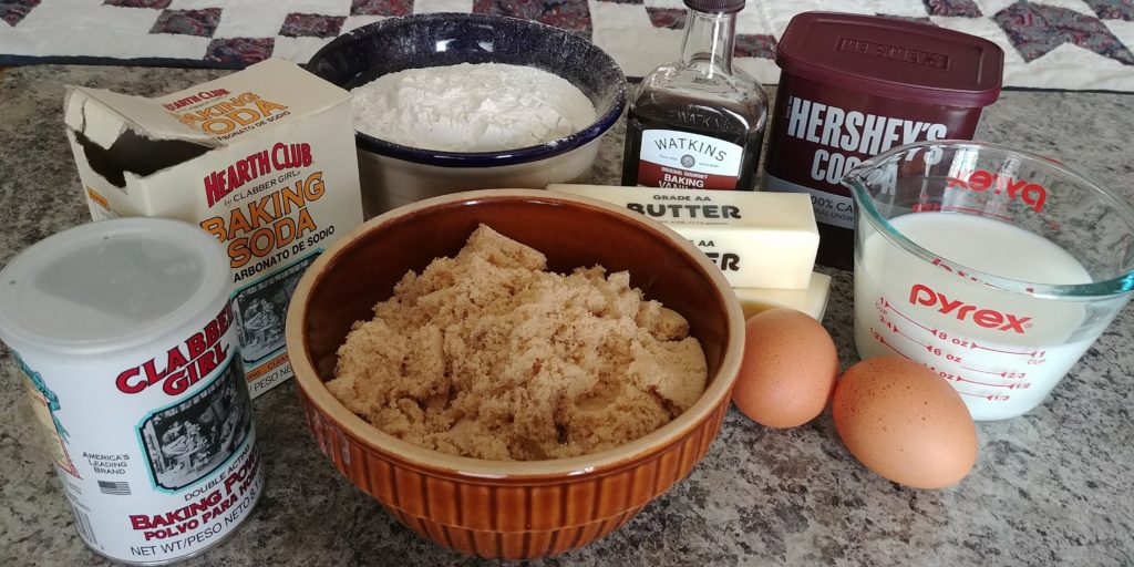 Chocolate Drop Cookies Ingredients