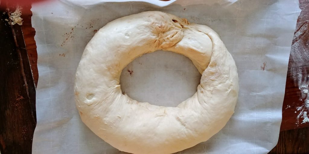 Tea Ring unbaked with no cuts