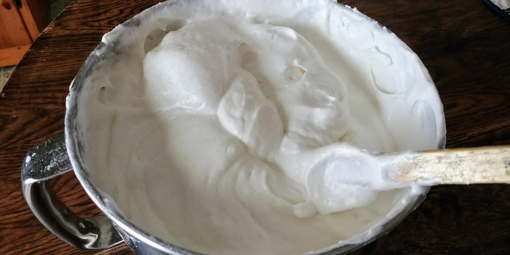 Angel Food Cake Batter in Bowl