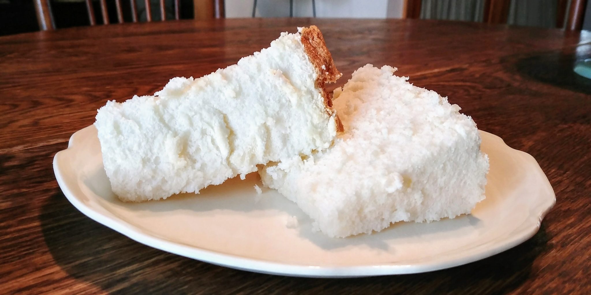 Angel Food Cake Complete Sliced