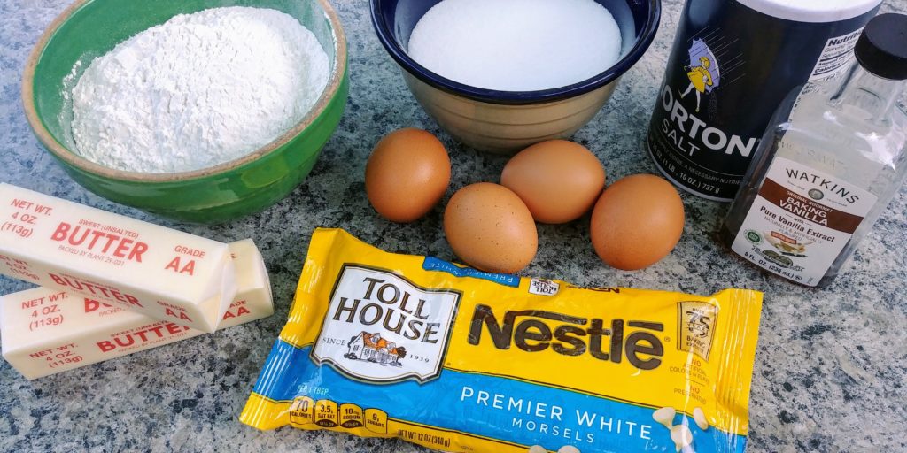 Dreamy White Chocolate Brownies Ingredients