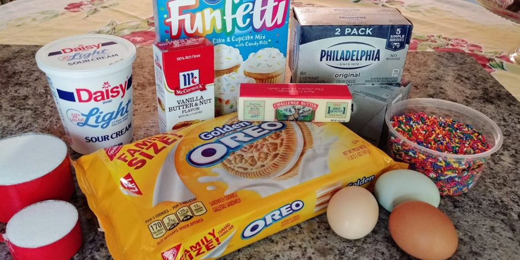 Funfetti Cheesecake Bars Ingredients