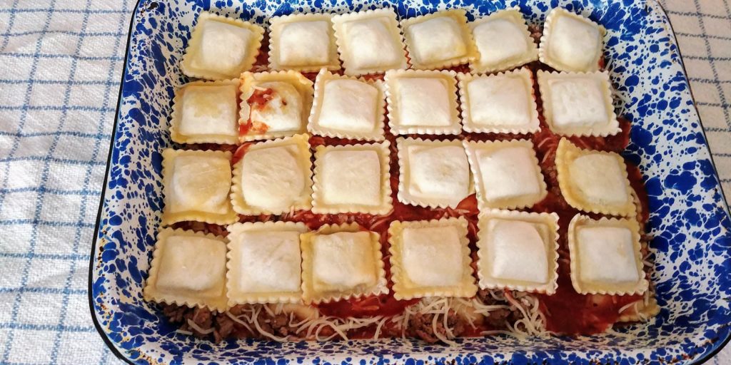 Ravioli Lasagna 2nd level of ravioli