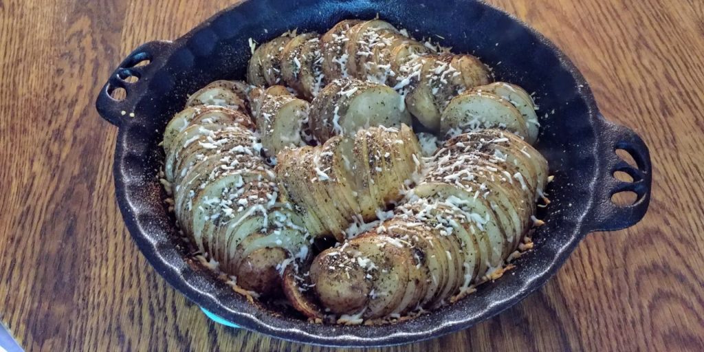 Baked Italian Potatoes in pan complete 2