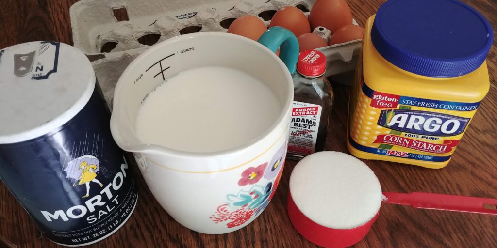 Vanilla Custard Filling for Cream Puffs ingredients