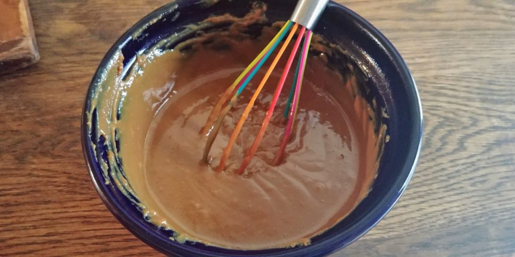 Caramel Pie filling in bowl