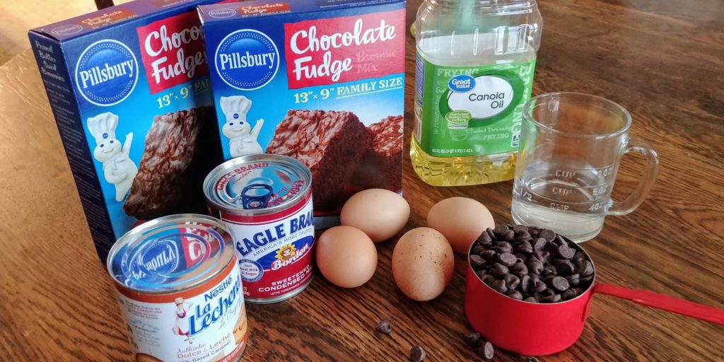DulceDelish Brownies ingredients