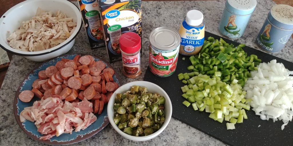 Chicken Sausage Gumbo ingredients