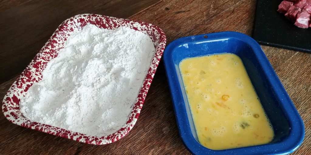 Rattlesnake flour and egg stations