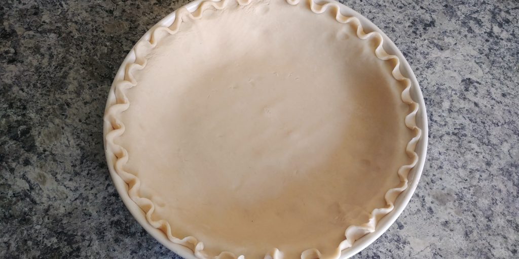 Sherry's Cinnamon Donut Pie unfilled crust