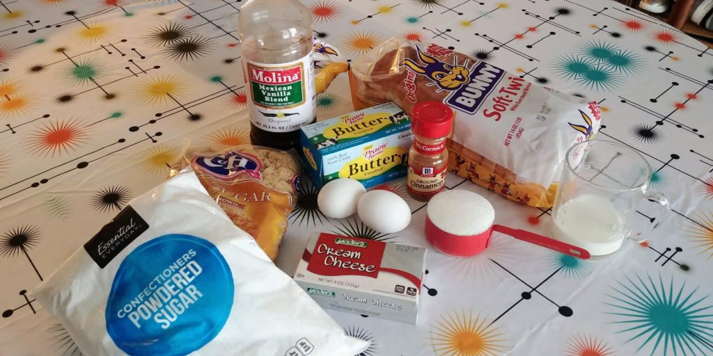 Cinnamon French Toast Rollups ingredients