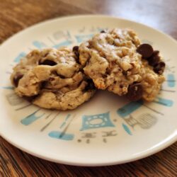 Butter Pecan Cake Mix Cookies on plate